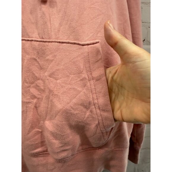American Eagle Hoodie Mens Size Large Pink Super Soft Pullover - Picture 7 of 8